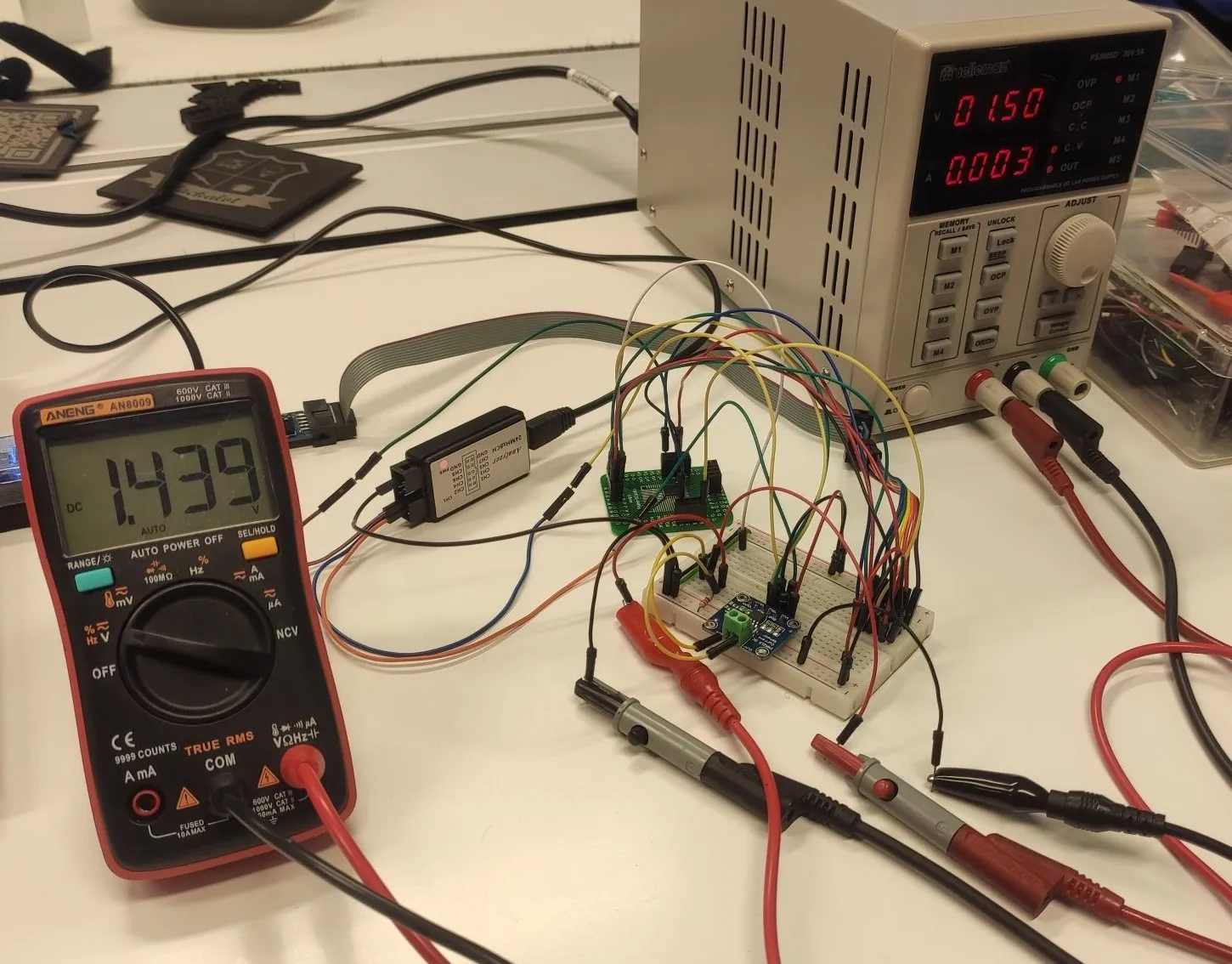 INA219 breadboard setup