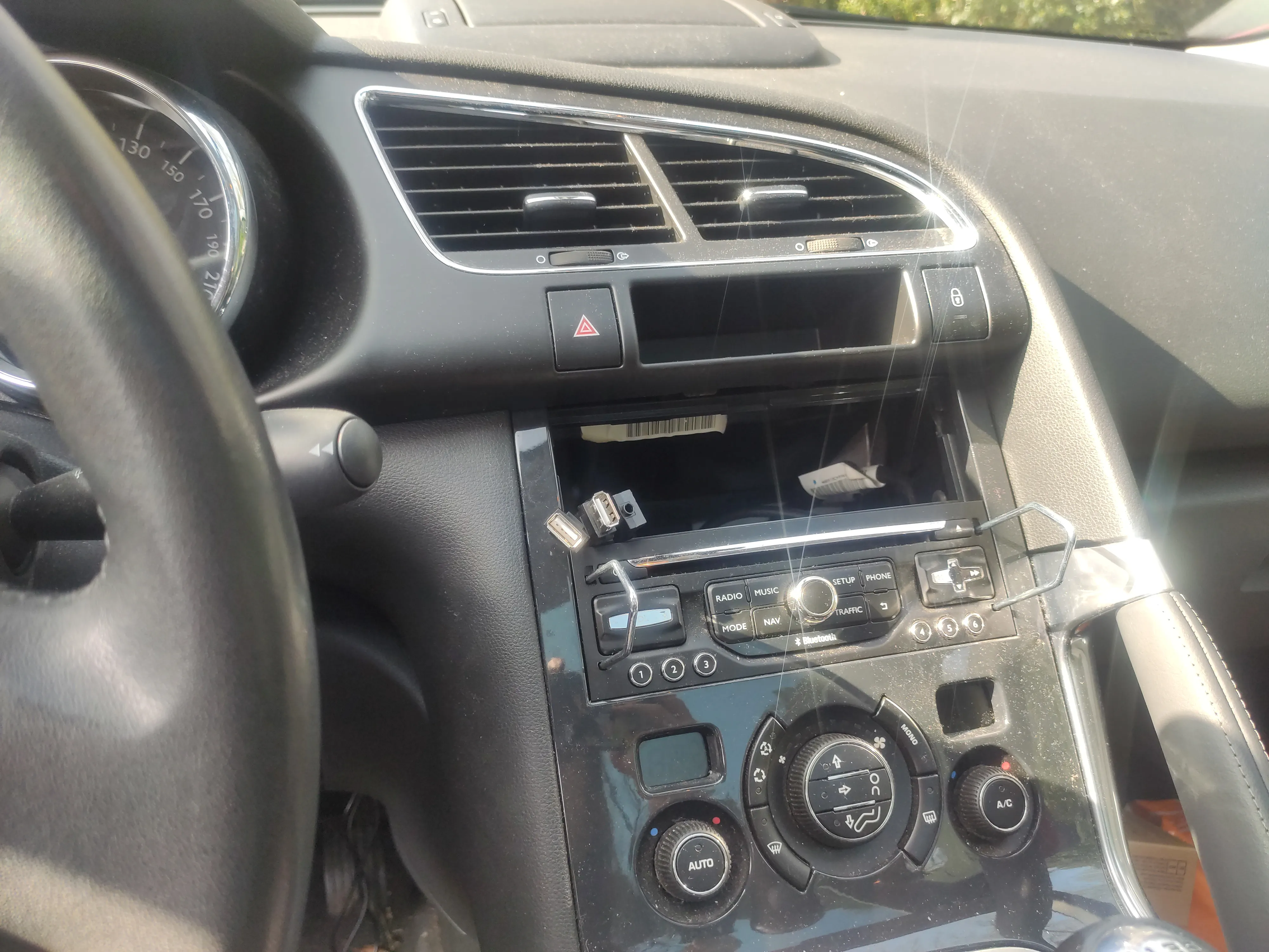 Adding cables (power and audio) through the car